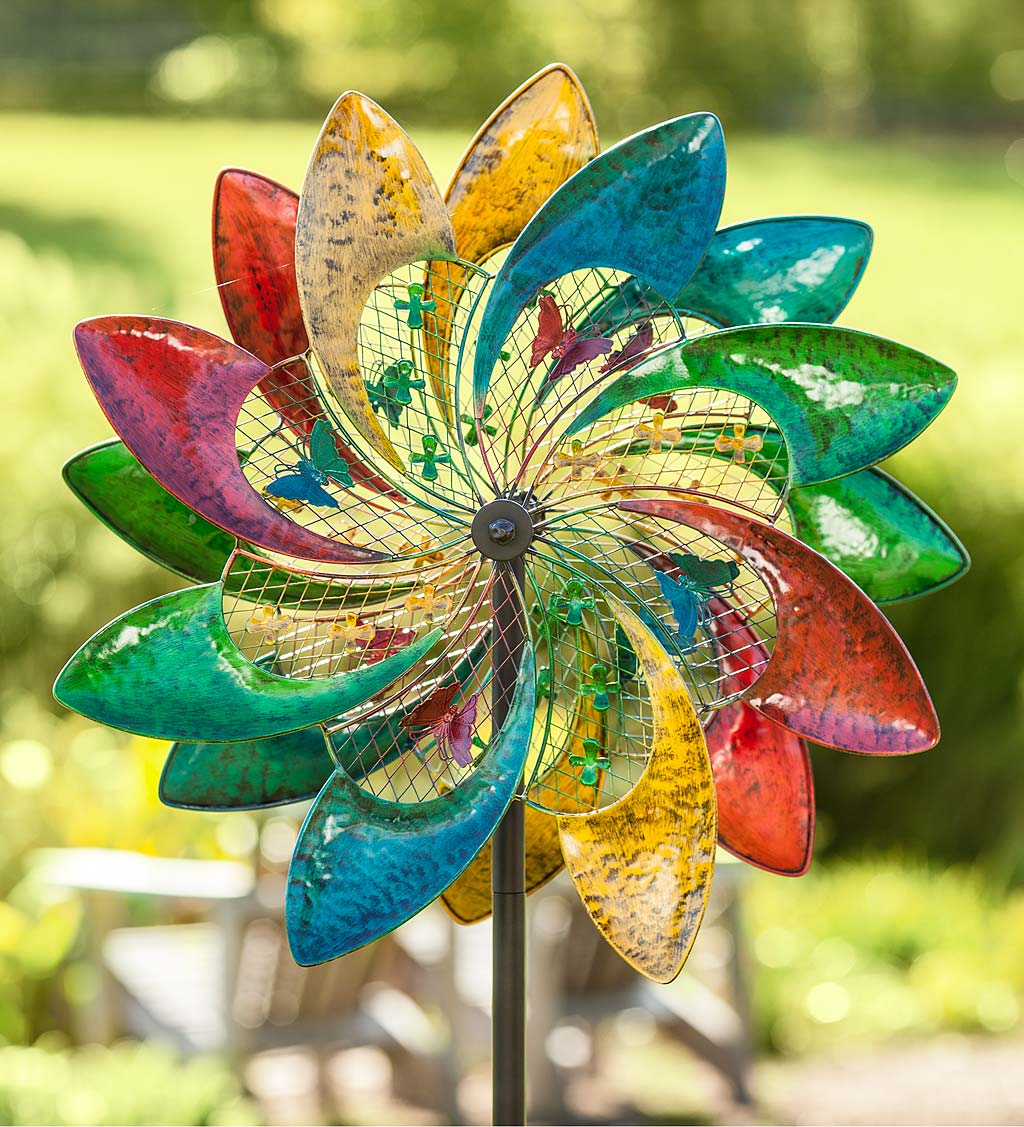 Colorful Mesh Wind Spinner