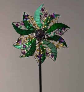 Green and Purple Solar Spinner