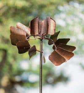 Multi-Action Copper-Colored Wind Spinner