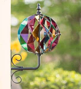 Colorful Harlequin Wall Mount Spinner - Multi