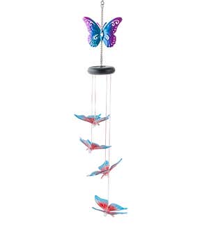 Lighted Solar Butterfly Mobile