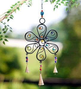 Flower and Bell Wind Chime