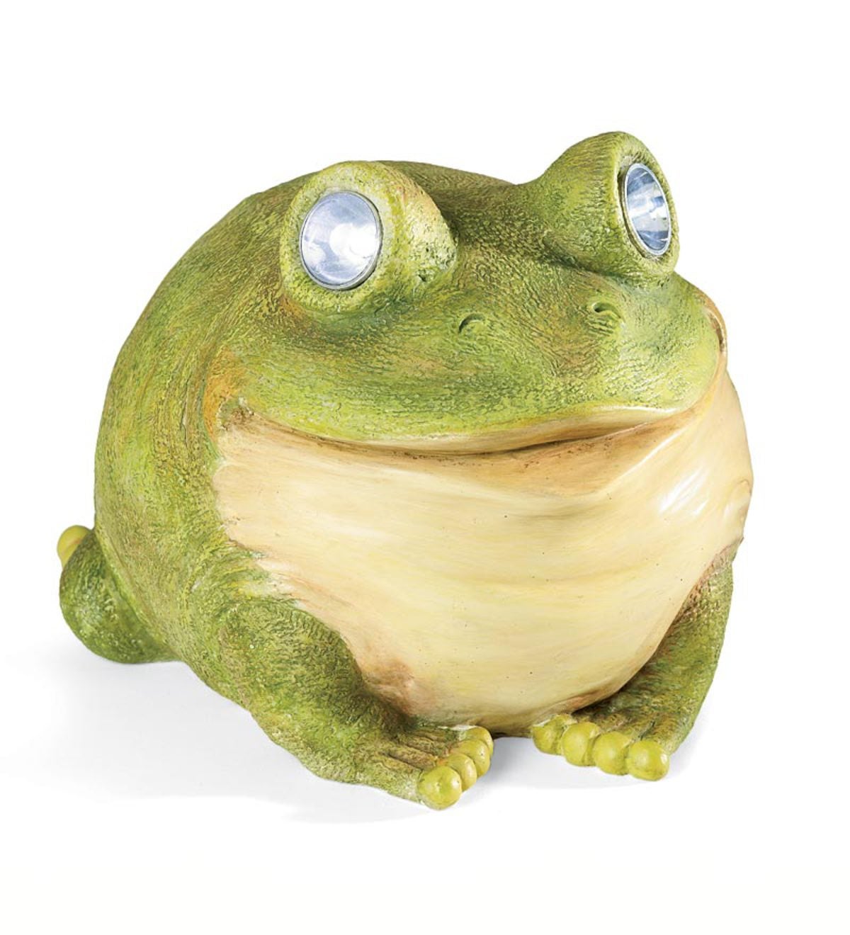 Bright Eyes Solar Garden Statue - Frog