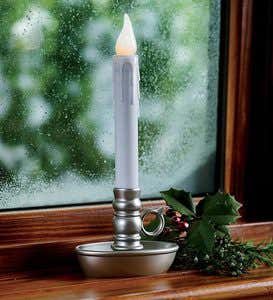 Triple Cordless Battery Candle with Timer - Antique Gold