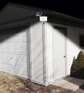 Solar-Powered LED Motion-Activated Floodlight - Silver