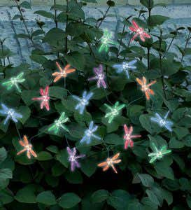 20 LED Multi-Color Dragonflies Solar Light String