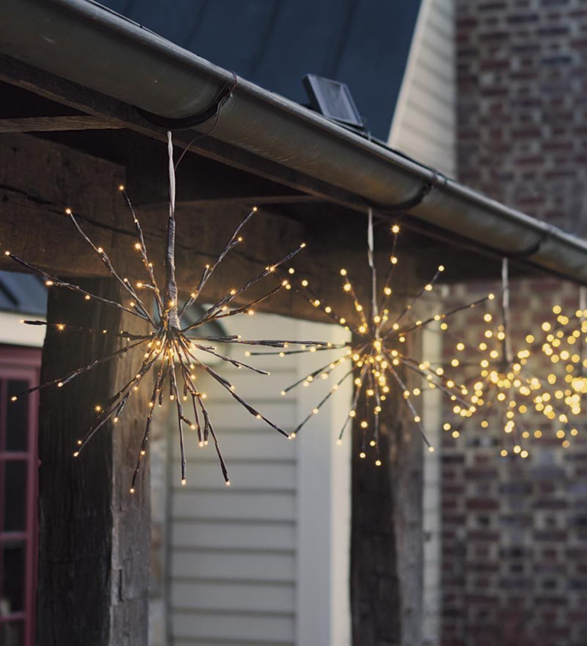 Hanging Solar Twig Lights, Set Of 2  - Free 2 Day Delivery