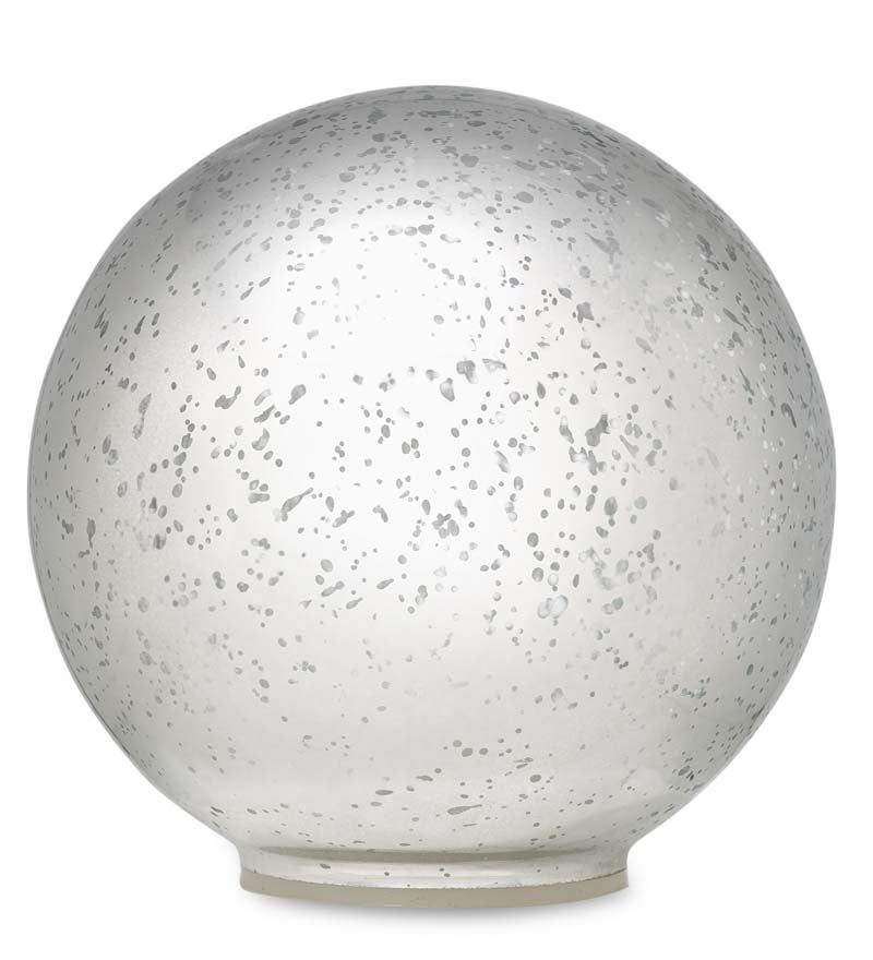 Glass Ball Lights, Set of 3 - Silver
