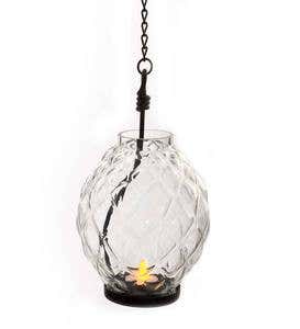 Large Hanging Glass Tealight Lantern - Style 1