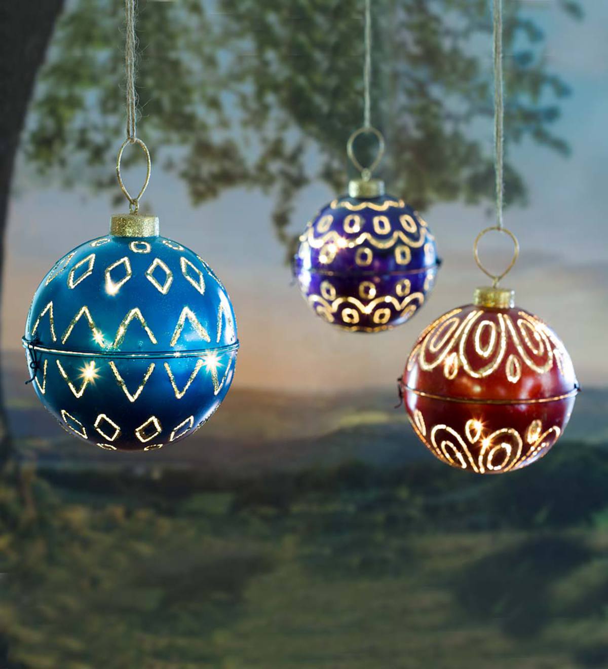 Large Ball Ornament with Lights
