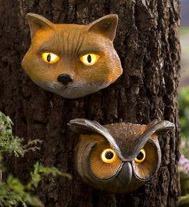 Glowing Animal Eyes Tree Face - Free 2 Day Delivery - Cat
