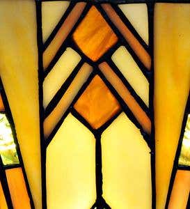 Mission-Style Stained Glass Wall Sconce