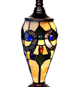 Stained Glass Double-Lit Table Lamp - Spice