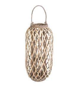 Small Willow and Glass Lantern