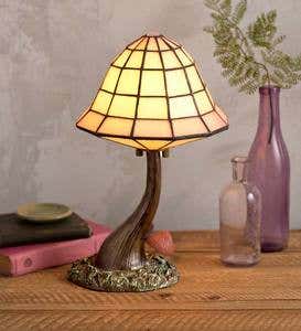 Stained Glass Mushroom Table Lamp