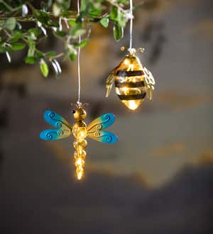 Metal and Glass Solar Insect Light
