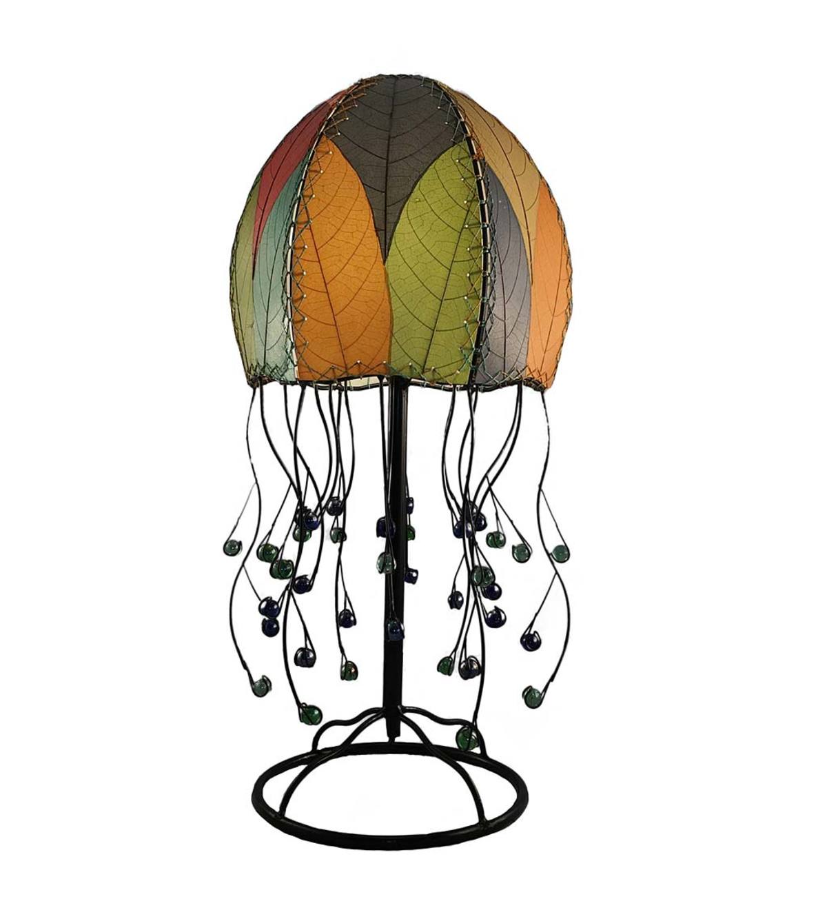 Handcrafted Jellyfish Table Lamp - Multi