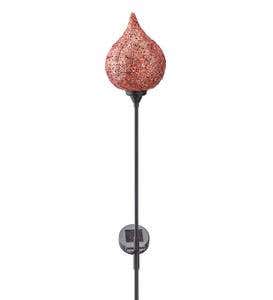 Lighted Solar Water Drop Stake - Purple
