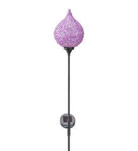 Lighted Solar Water Drop Stake