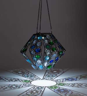 Blue & Green Jeweled Solar Light