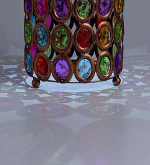 Solar Jeweled Table Lantern