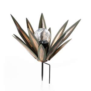 Metal Agave Garden Stake, Individual and Set of 3