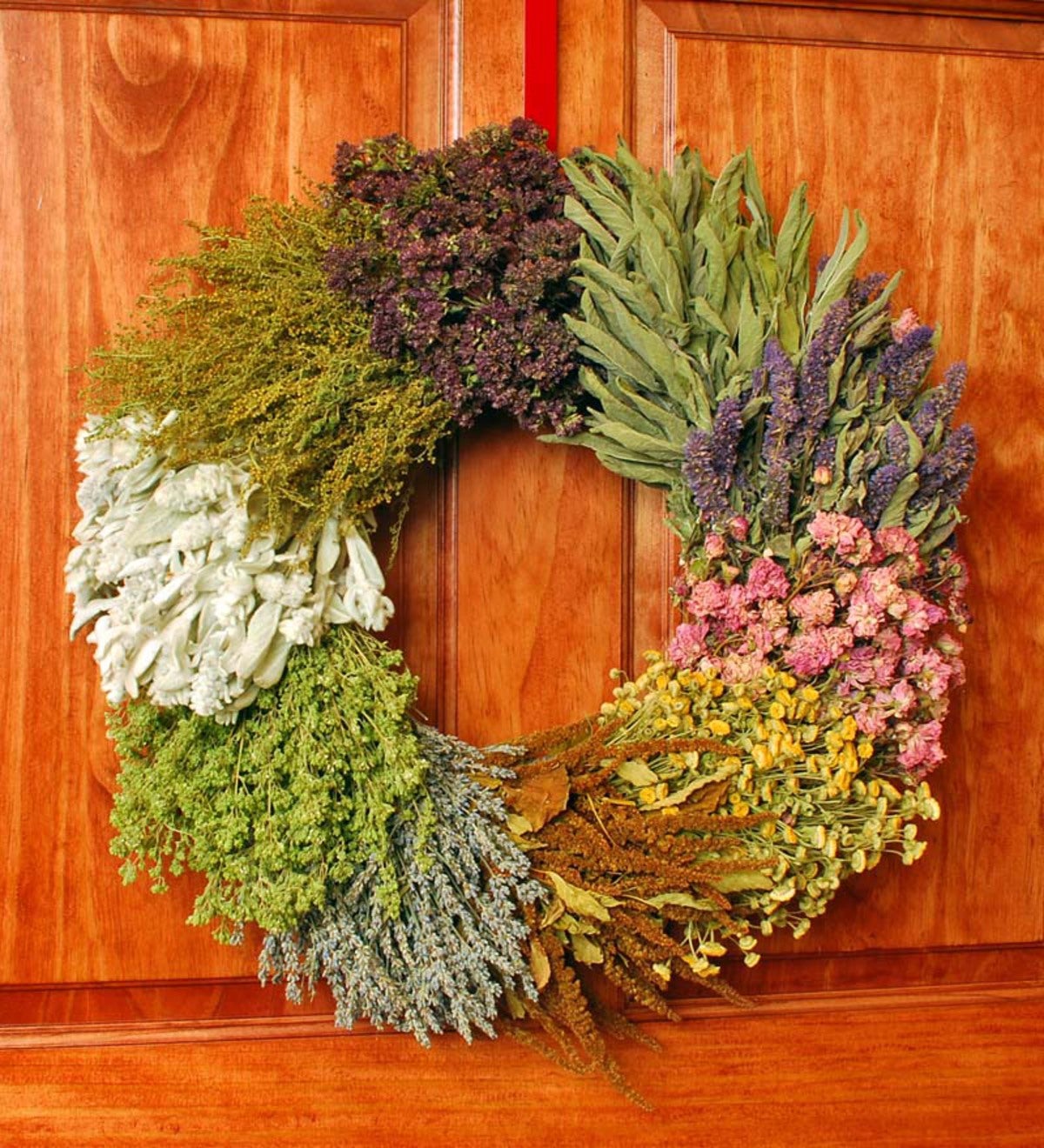 Ten Dried Herb Indoor Wreath