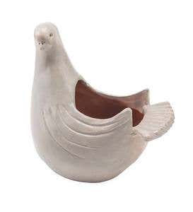 Handcrafted Ceramic Dove Planter