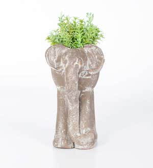 Short and Tall Elephant Planters