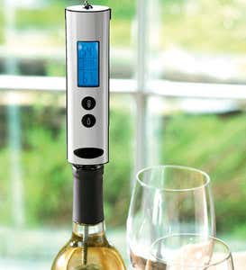 Stainless Steel Wine Thermometer with Digital LCD Readout