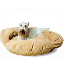 Small Bolster Pet Bed - Blue
