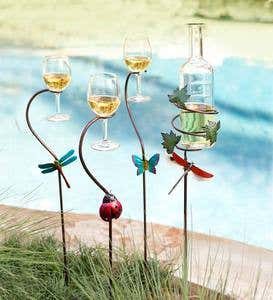 Boho Wine Glass Holder Garden Wine Holder Outdoor Wine 