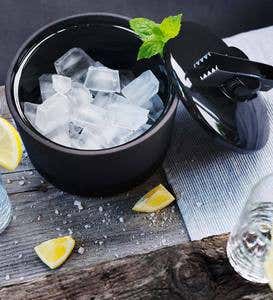 Magisso® Naturally Cooling Ceramic Ice Bucket with Tongs