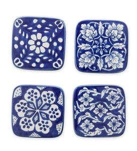 Ceramic Coasters, Set of 4 - Multi