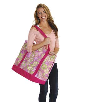 Two-in-One Cooler Bag with Handle - Pink