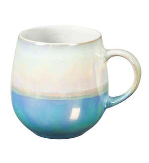 Blue Arctic Iridescent Ceramic Mug