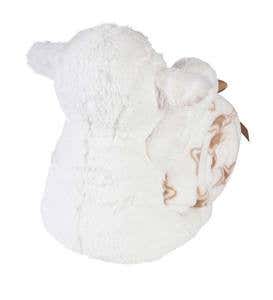 Plush Lamb Stuffed Animal with Blanket Gift Set