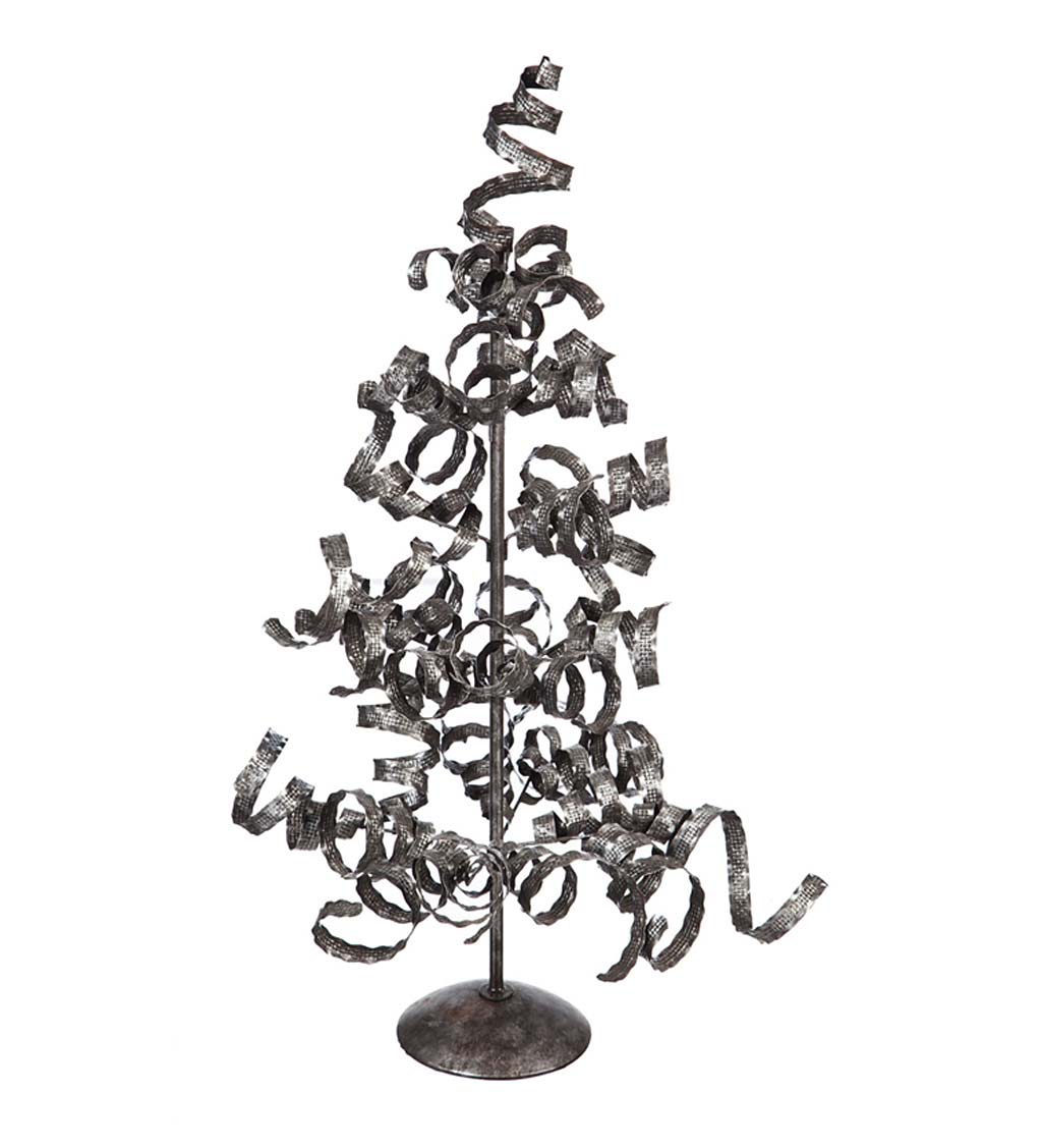 Large Galvanized Metal Spiral Tree