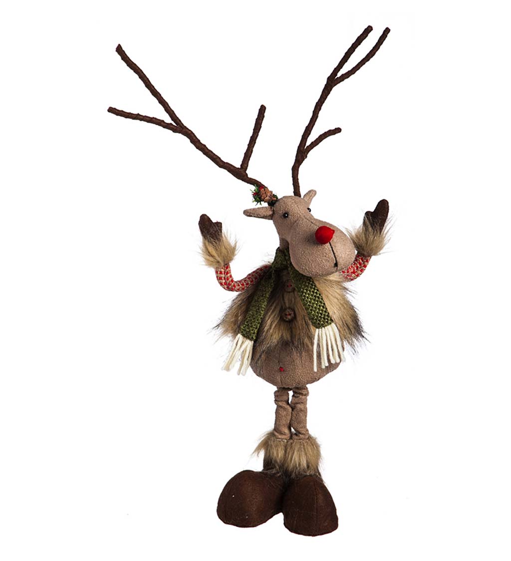 Festive Posable Rudolph the Reindeer Decor