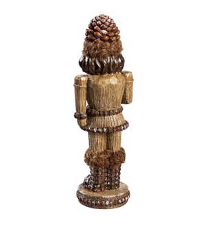 Woodland Pine Cone Nutcracker Tabletop Figurine