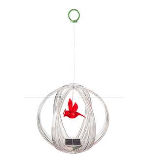 Solar Color Chasing Lighted Sphere Mobile - Hummingbird