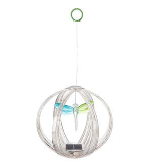 Solar Color Chasing Lighted Sphere Mobile - Butterfly