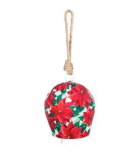 Poinsettia Metal Bell Chime