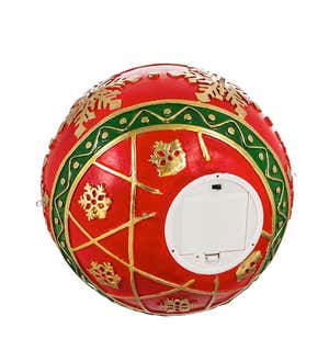 Lighted Indoor/Outdoor Decorative Ornament  - Red