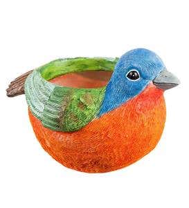 Portly Colorful Songbird Planter