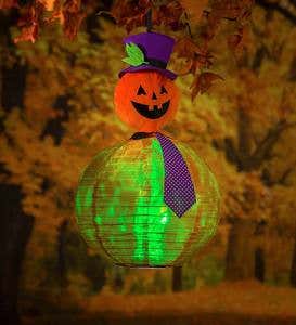 Beaming Buddies Mr. Jack-O-Lantern Collapsible Halloween Lantern