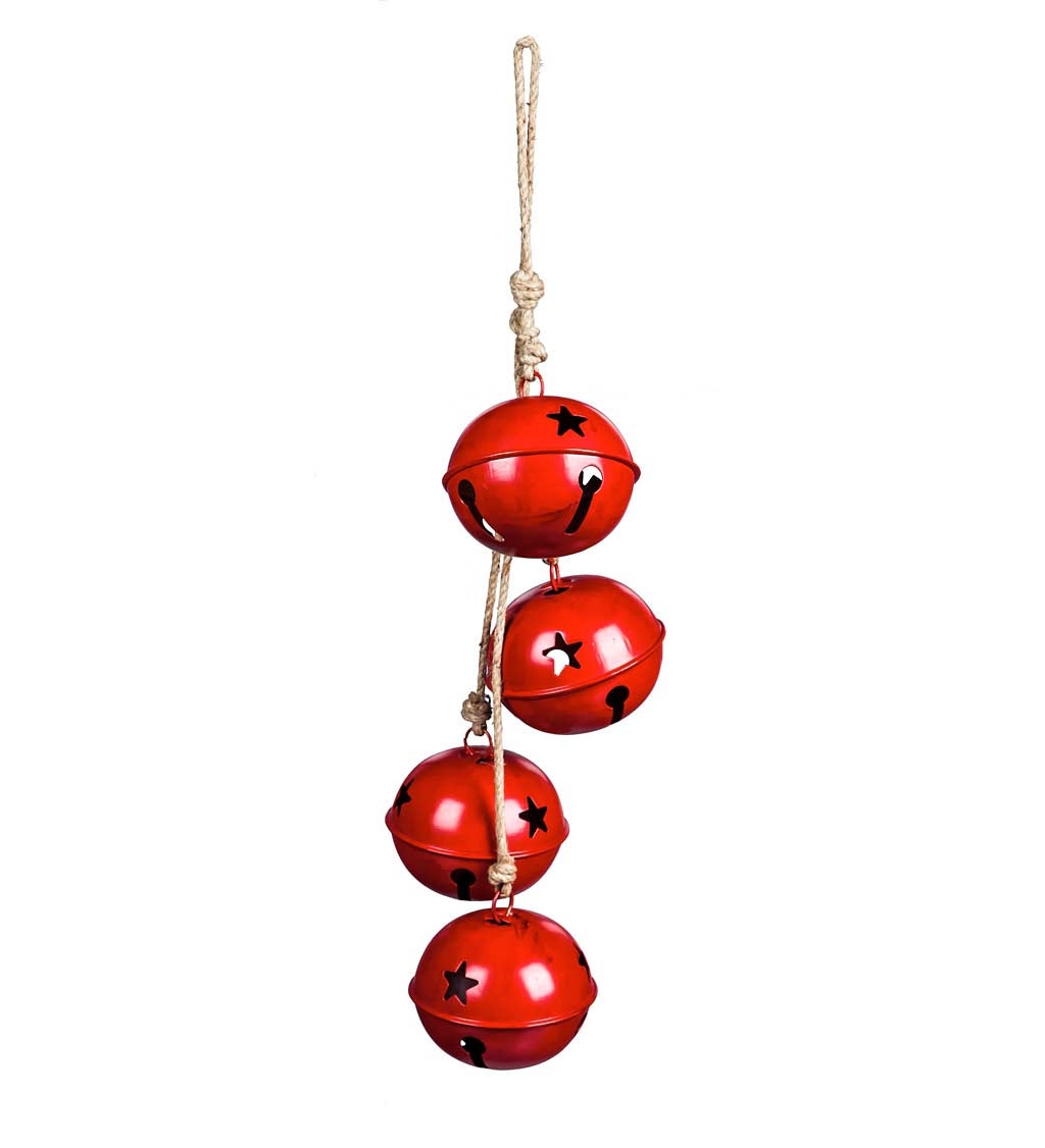 Oversized Red Jingle Bell Garland