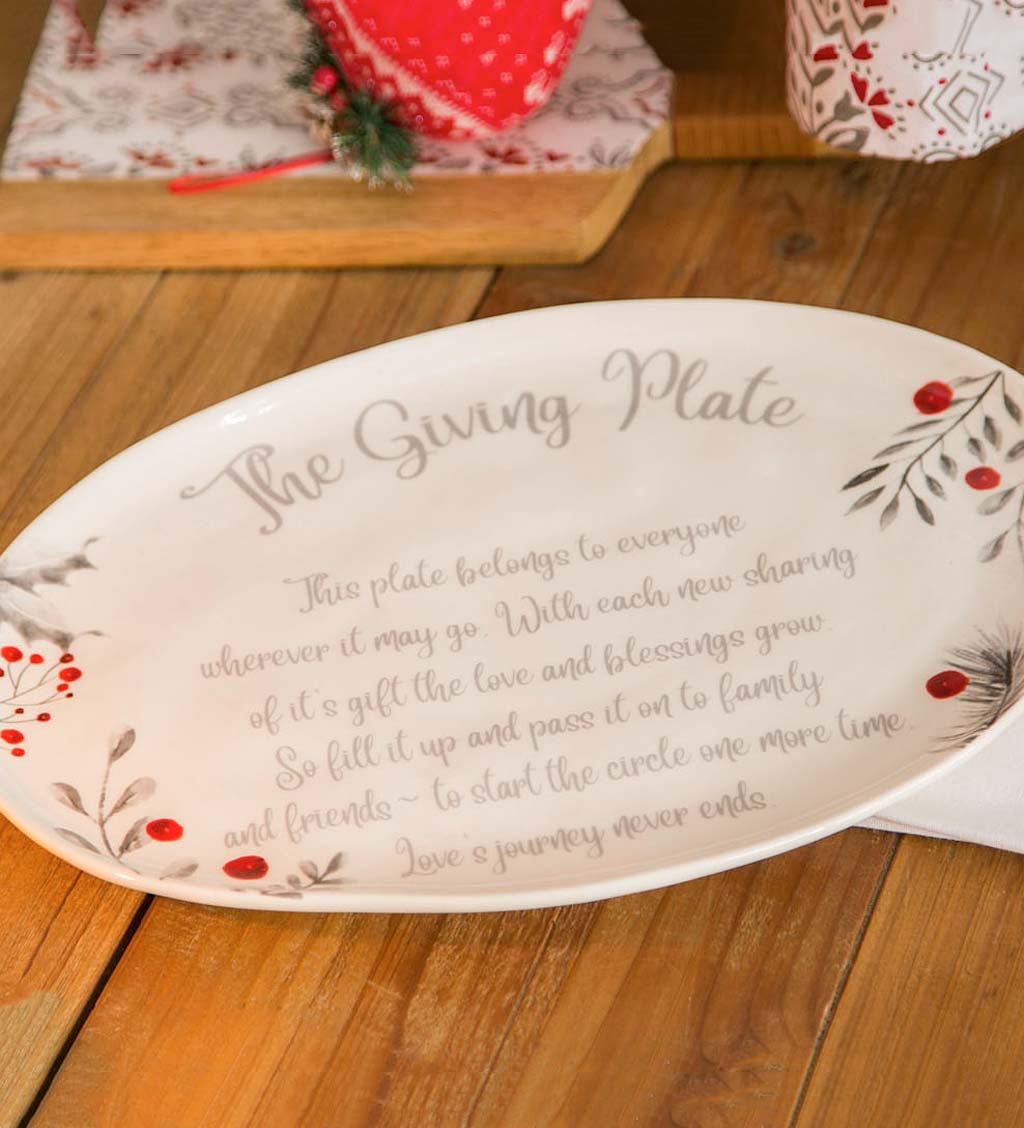 The Giving Plate Ceramic Holiday Platter