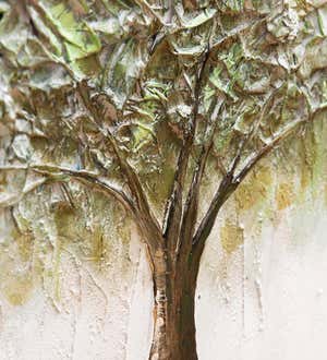 Hand-Painted 24"x36" Tree of Life Canvas Wall Décor