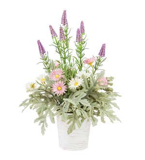 Pastel Wildflower Artificial Bouquet in a Vase